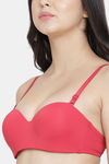 PrettyCat Wired Medium Coverage Push-Up Bra - Red — thumbnail 5
