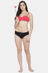 PrettyCat Wired Medium Coverage Push-Up Bra - Red — thumbnail 7