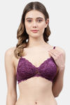 PrettyCat Non-Wired Medium Coverage T-Shirt Bra - Purple — thumbnail 1
