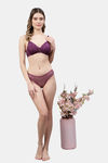PrettyCat Non-Wired Medium Coverage T-Shirt Bra - Purple — thumbnail 5
