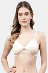 PrettyCat Non-Wired Medium Coverage T-Shirt Bra - Skin White — thumbnail 1
