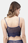 PrettyCat Padded Non-Wired Medium Coverage Bralette - Blue — thumbnail 2