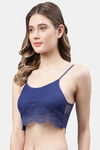 PrettyCat Padded Non-Wired Medium Coverage Bralette - Blue — thumbnail 3
