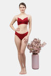 PrettyCat Non-Wired Medium Coverage T-Shirt Bra - Maroon — thumbnail 5