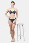 PrettyCat Non-Wired Medium Coverage T-Shirt Bra - Blue — thumbnail 5