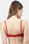 PrettyCat Non-Wired Medium Coverage T-Shirt Bra - Red — thumbnail 2