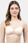 PrettyCat Non-Wired Medium Coverage T-Shirt Bra - Skin White — thumbnail 1