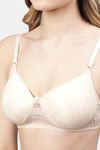 PrettyCat Non-Wired Medium Coverage T-Shirt Bra - Skin White — thumbnail 4