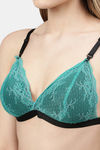 PrettyCat Non-Wired Medium Coverage T-Shirt Bra - Green — thumbnail 4