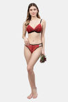 PrettyCat Non-Wired Medium Coverage T-Shirt Bra - Red — thumbnail 5