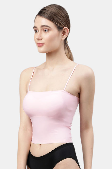 PrettyCat Non-Wired Full Coverage Cami  Bra - Pink — image 3
