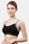PrettyCat Non-Wired Full Coverage Super Support Bra - Black — thumbnail 3