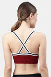 PrettyCat Non-Wired Full Coverage Super Support Bra - Maroon — thumbnail 2