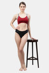 PrettyCat Non-Wired Full Coverage Super Support Bra - Maroon — thumbnail 5