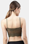 PrettyCat Padded Non-Wired Full Coverage Bralette - Green — thumbnail 2