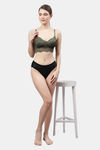 PrettyCat Padded Non-Wired Full Coverage Bralette - Green — thumbnail 5