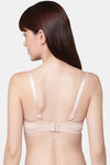 PrettyCat Padded Medium Coverage Push-Up Bra - Beige — thumbnail 2