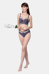 PrettyCat Padded Medium Coverage T-Shirt Bra - Grey — thumbnail 5
