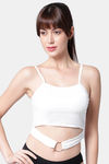 PrettyCat Padded Medium Coverage Bralette - White — thumbnail 1