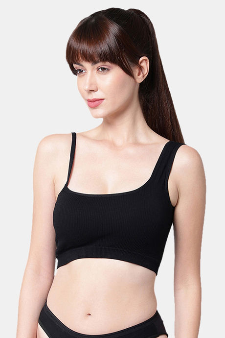 PrettyCat Padded Medium Coverage Bralette - Black — image 4