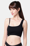 PrettyCat Padded Medium Coverage Bralette - Black — thumbnail 4