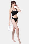 PrettyCat Padded Medium Coverage Bralette - Black — thumbnail 5