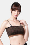 PrettyCat Padded Medium Coverage Bralette - Brown — thumbnail 1