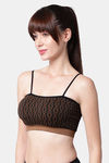 PrettyCat Padded Medium Coverage Bralette - Brown — thumbnail 4