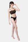 PrettyCat Padded Medium Coverage Bralette - Brown — thumbnail 5