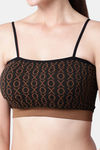 PrettyCat Padded Medium Coverage Bralette - Brown — thumbnail 6