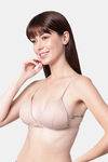 PrettyCat Padded Non-Wired Medium Coverage Pretty Back Bra - Beige — thumbnail 4