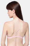 PrettyCat Padded Non-Wired Medium Coverage Pretty Back Bra - Mauve — thumbnail 2