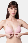 PrettyCat Padded Non-Wired Medium Coverage Pretty Back Bra - Mauve — thumbnail 4