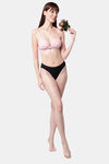 PrettyCat Padded Non-Wired Medium Coverage Pretty Back Bra - Mauve — thumbnail 6