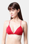 PrettyCat Padded Non-Wired Medium Coverage Pretty Back Bra - Red — thumbnail 4