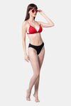 PrettyCat Padded Non-Wired Medium Coverage Pretty Back Bra - Red — thumbnail 5