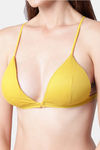 PrettyCat Padded Non-Wired Medium Coverage Pretty Back Bra - Yellow — thumbnail 6