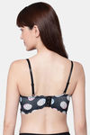 PrettyCat Padded Non-Wired Medium Coverage Bralette - Black — thumbnail 2
