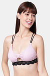 PrettyCat Padded Non-Wired Medium Coverage Bralette - Mauve — thumbnail 1