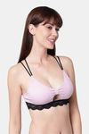 PrettyCat Padded Non-Wired Medium Coverage Bralette - Mauve — thumbnail 3