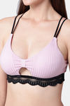 PrettyCat Padded Non-Wired Medium Coverage Bralette - Mauve — thumbnail 6