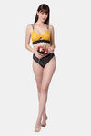 PrettyCat Padded Non-Wired Medium Coverage Bralette - Yellow — thumbnail 5
