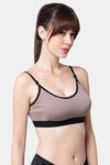 PrettyCat Padded Medium Coverage Bralette - Brown — thumbnail 3