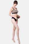 PrettyCat Padded Medium Coverage Bralette - Brown — thumbnail 5