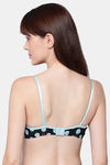 PrettyCat Padded Medium Coverage T-Shirt Bra - Blue — thumbnail 2