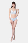 PrettyCat Padded Medium Coverage T-Shirt Bra - Blue — thumbnail 5