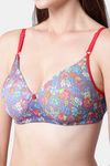 PrettyCat Padded Medium Coverage T-Shirt Bra - Purple — thumbnail 6