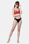 PrettyCat Padded Non-Wired Medium Coverage T-Shirt Bra - Red — thumbnail 5