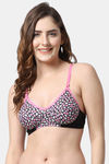 PrettyCat Double Layered Non-Wired Medium Coverage Minimiser Bra - Pink — thumbnail 1