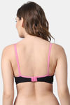 PrettyCat Double Layered Non-Wired Medium Coverage Minimiser Bra - Pink — thumbnail 2